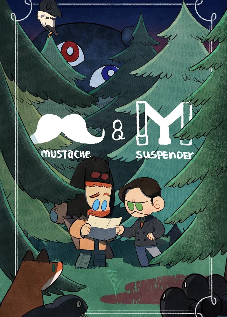 Mustache & Suspender
